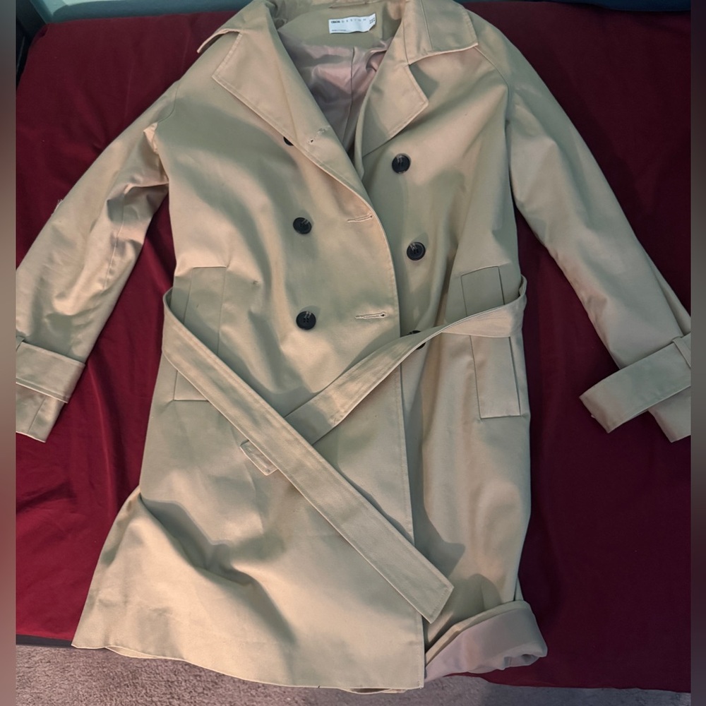 ASOS Tan Double-Breasted Women's Trench Coat